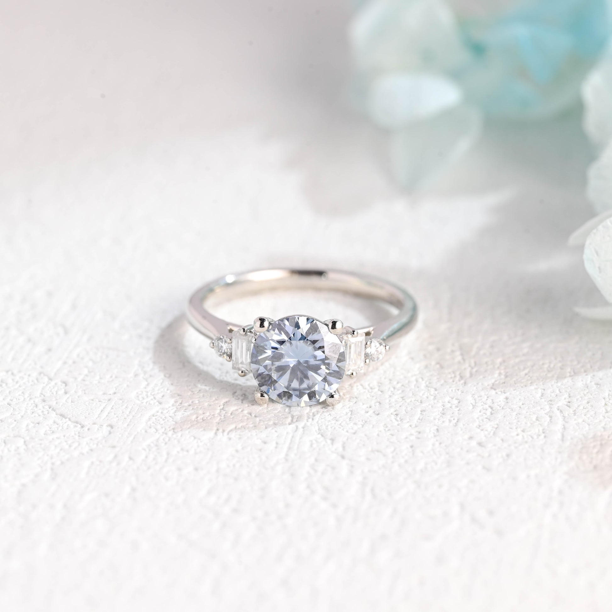 blue-moissanite-engagement-ring-wedding-ring-cluster-ring