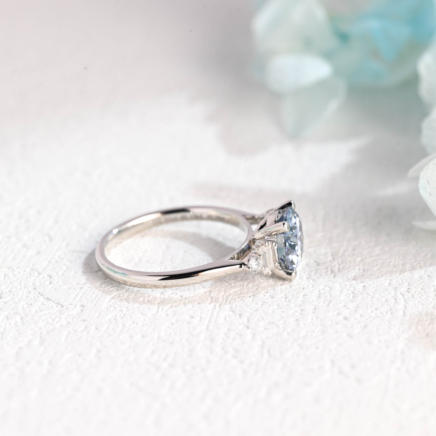 blue-moissanite-engagement-ring-wedding-ring-cluster-ring