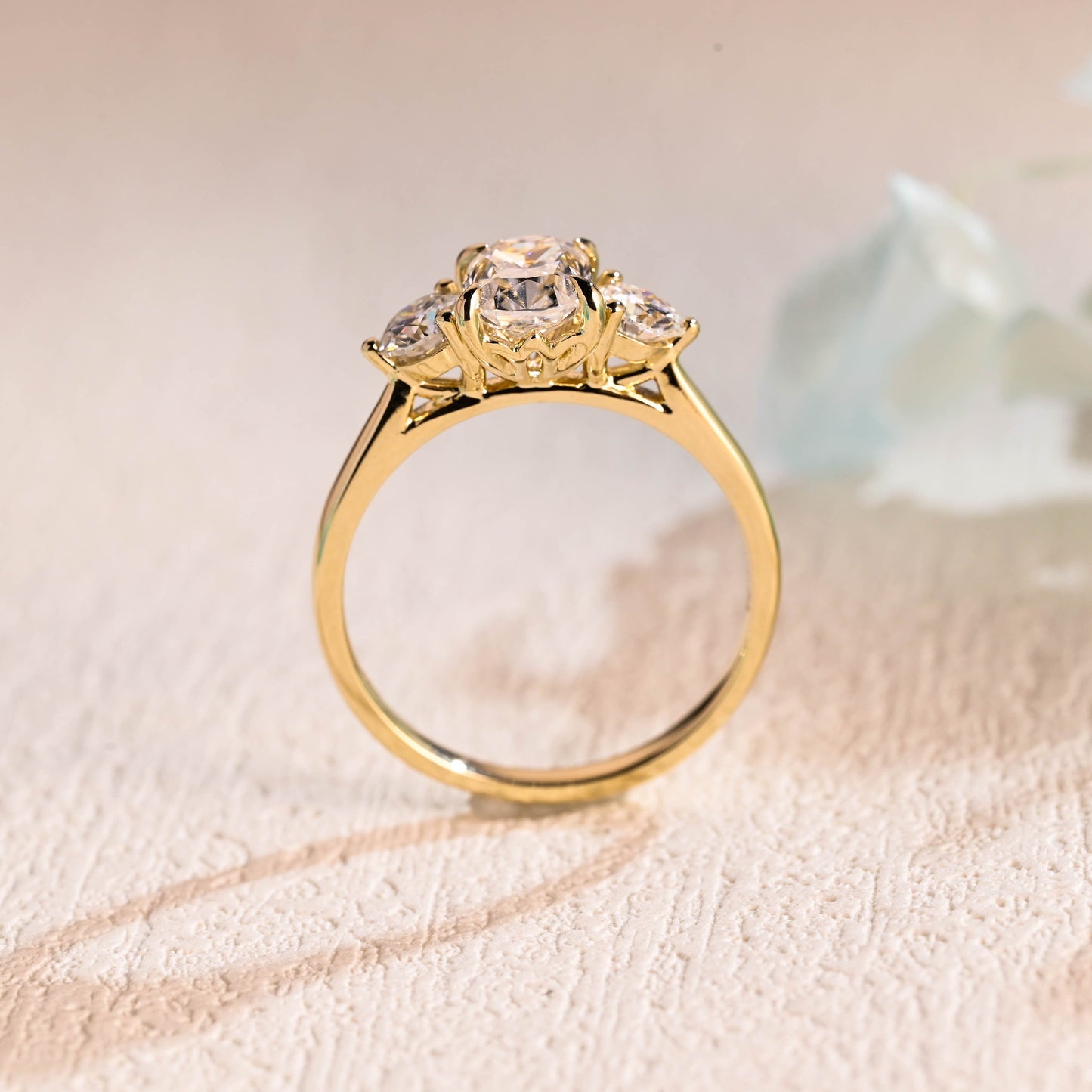 CausYou cushion cut moissanite engagement ring CausYou Solid Gold Elongated Cushion Cut Moissanite Engagement Ring, Promise Ring, Proposal Ring, Gift for Women Wife