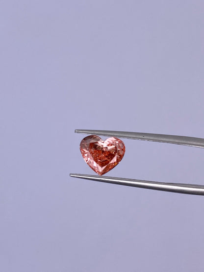 CausYou loose diamond IGI Certificate Heart Cut Pink Lab Diamond