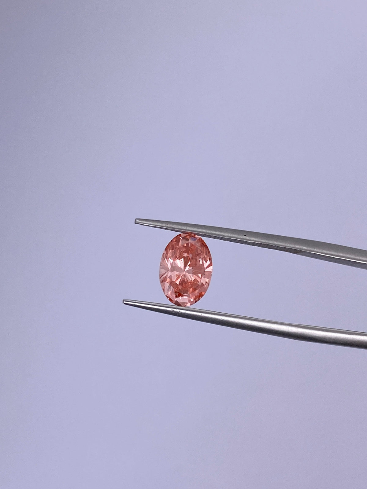 CausYou loose diamond IGI Certificate Oval Cut Pink Lab Diamond