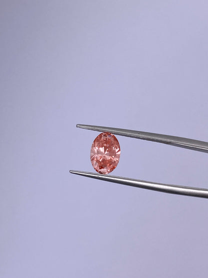 CausYou loose diamond IGI Certificate Oval Cut Pink Lab Diamond