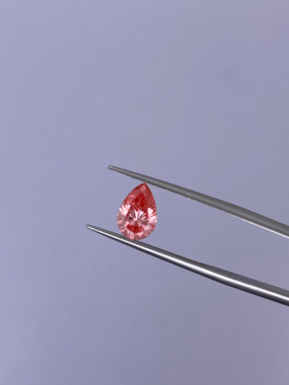 CausYou loose diamond IGI Certificate Pear Cut Pink Lab Diamond