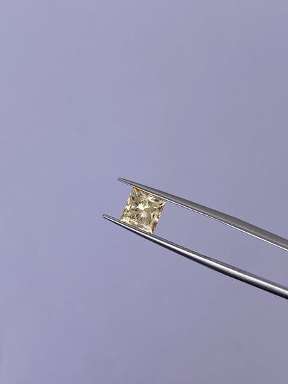 CausYou loose diamond IGI Certificate Princess Cut Yellow Lab Diamond