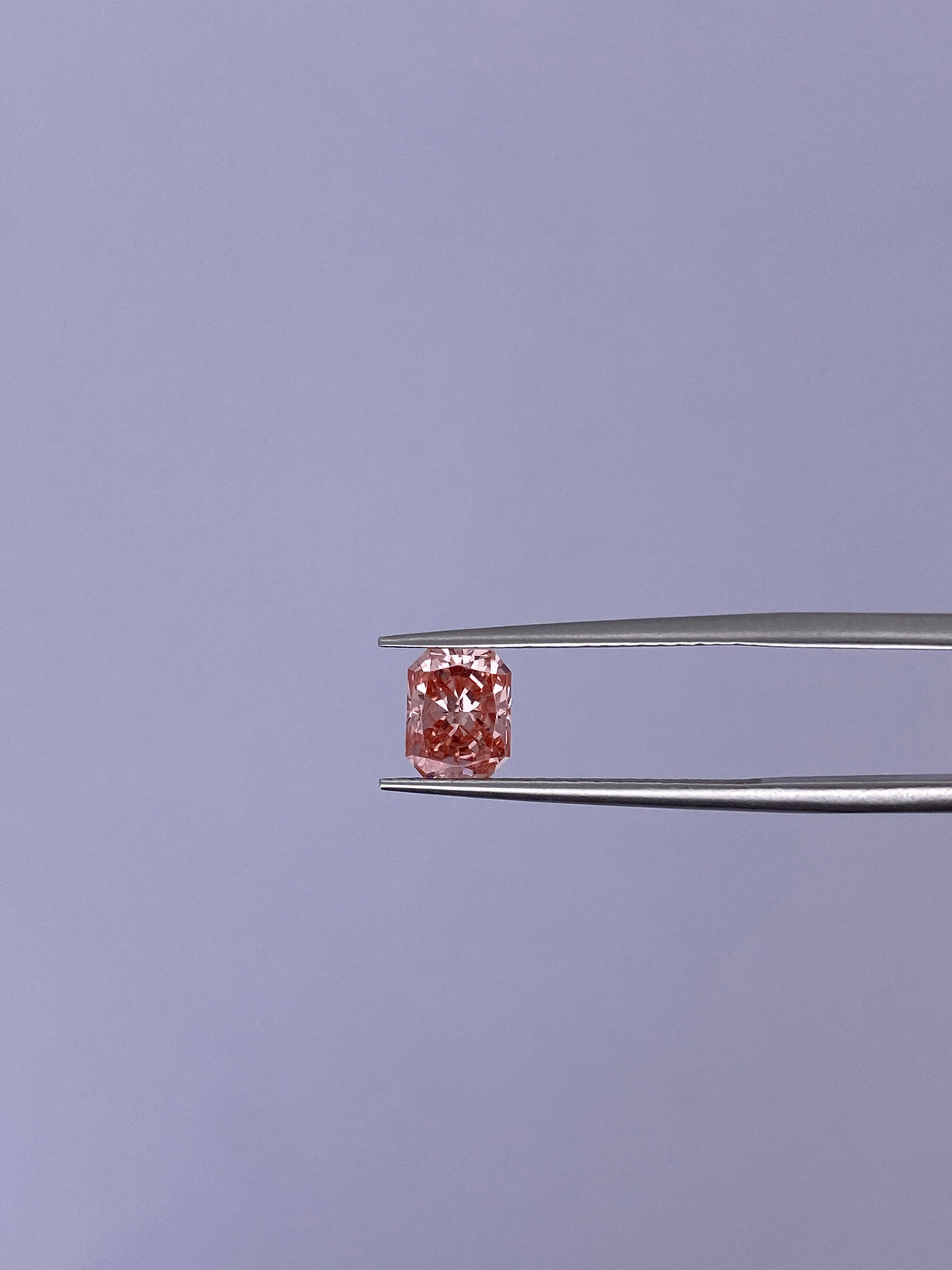 CausYou loose diamond IGI Certificate Radiant Cut Pink Lab Diamond