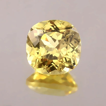 CausYou loose lab gemstone Lab Grown Cushion Cut Yellow Sapphire Loose Stone for Birthstone Jewelry Making
