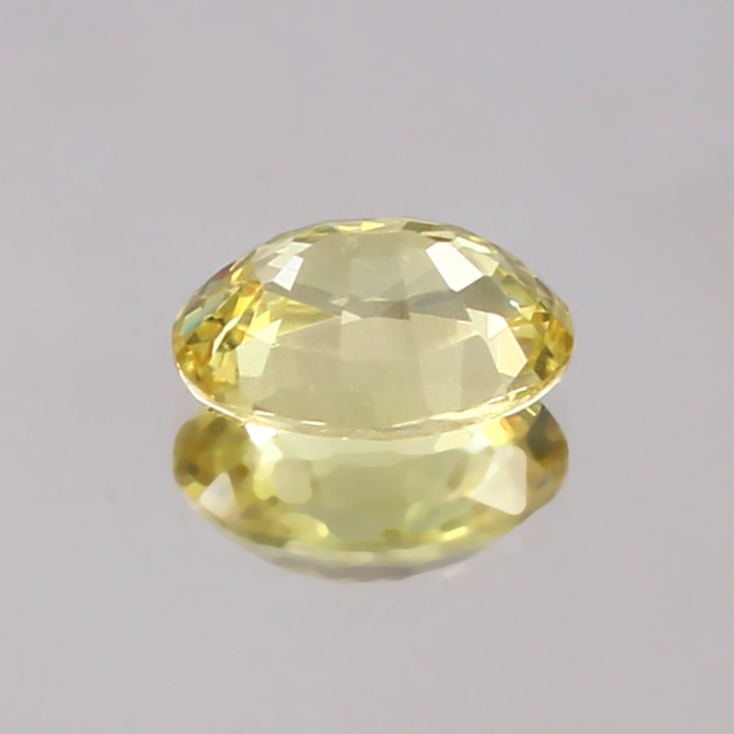 CausYou loose lab gemstone Lab Grown Oval Cut Yellow Sapphire for Birthstone Jewelry Making