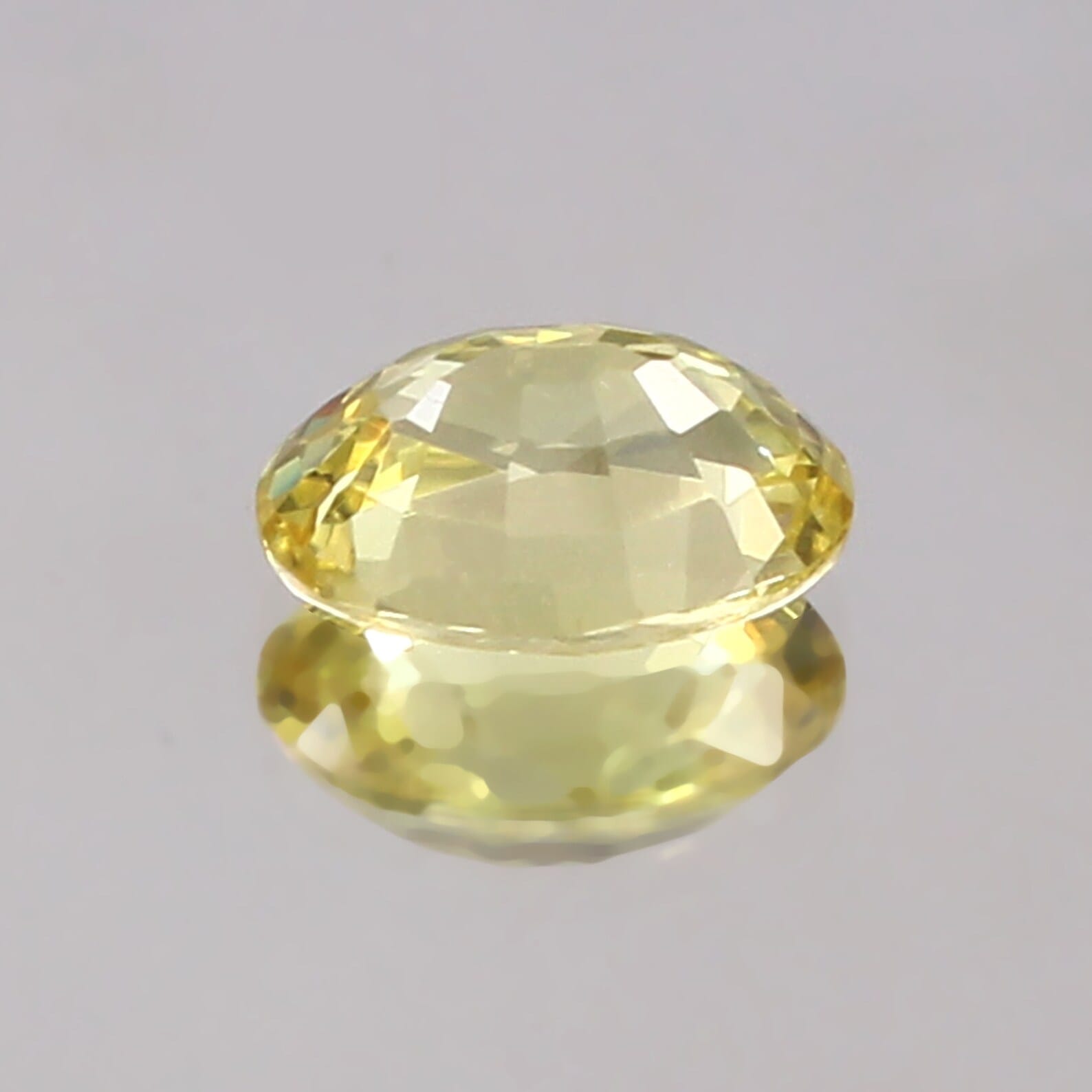 CausYou loose lab gemstone Lab Grown Oval Cut Yellow Sapphire for Birthstone Jewelry Making