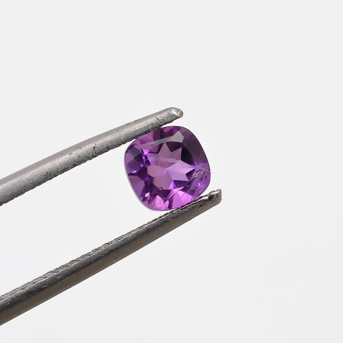 CausYou loose natural stone Natural Amethyst Cushion Cut Gemstone for Birthstone Jewelry Making