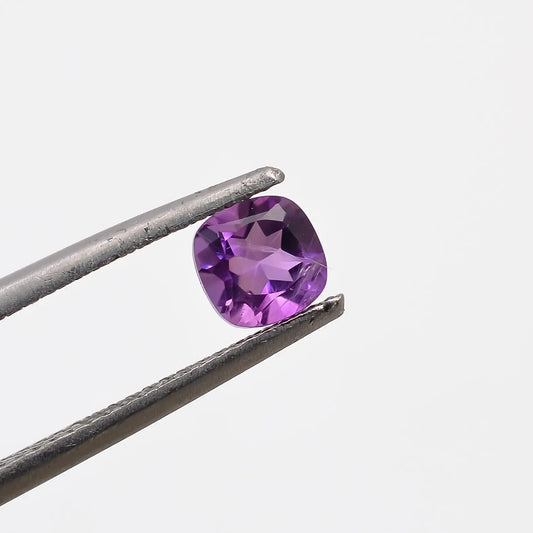 CausYou loose natural stone Natural Amethyst Cushion Cut Gemstone for Birthstone Jewelry Making