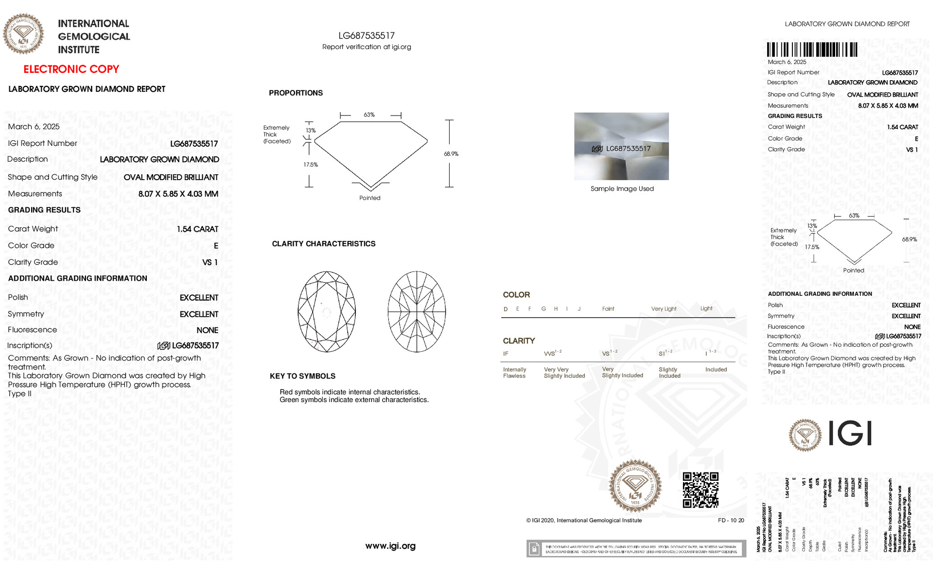 CausYou Loose Stone IGI Certificate Crushed Ice Oval Cut Lab Diamond, E Color VS1 Clarity Loose Stone Diamond for Jewelry Making