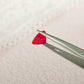 CausYou Loose Stone Lab Grown Heart Cut Ruby Loose Stone for Jewelry Making