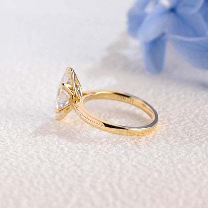 CausYou marquise cut diamond engagement ring Solid Gold Marquise Cut Lab Diamond Engagement Ring | D Color VS1 IGI Certified