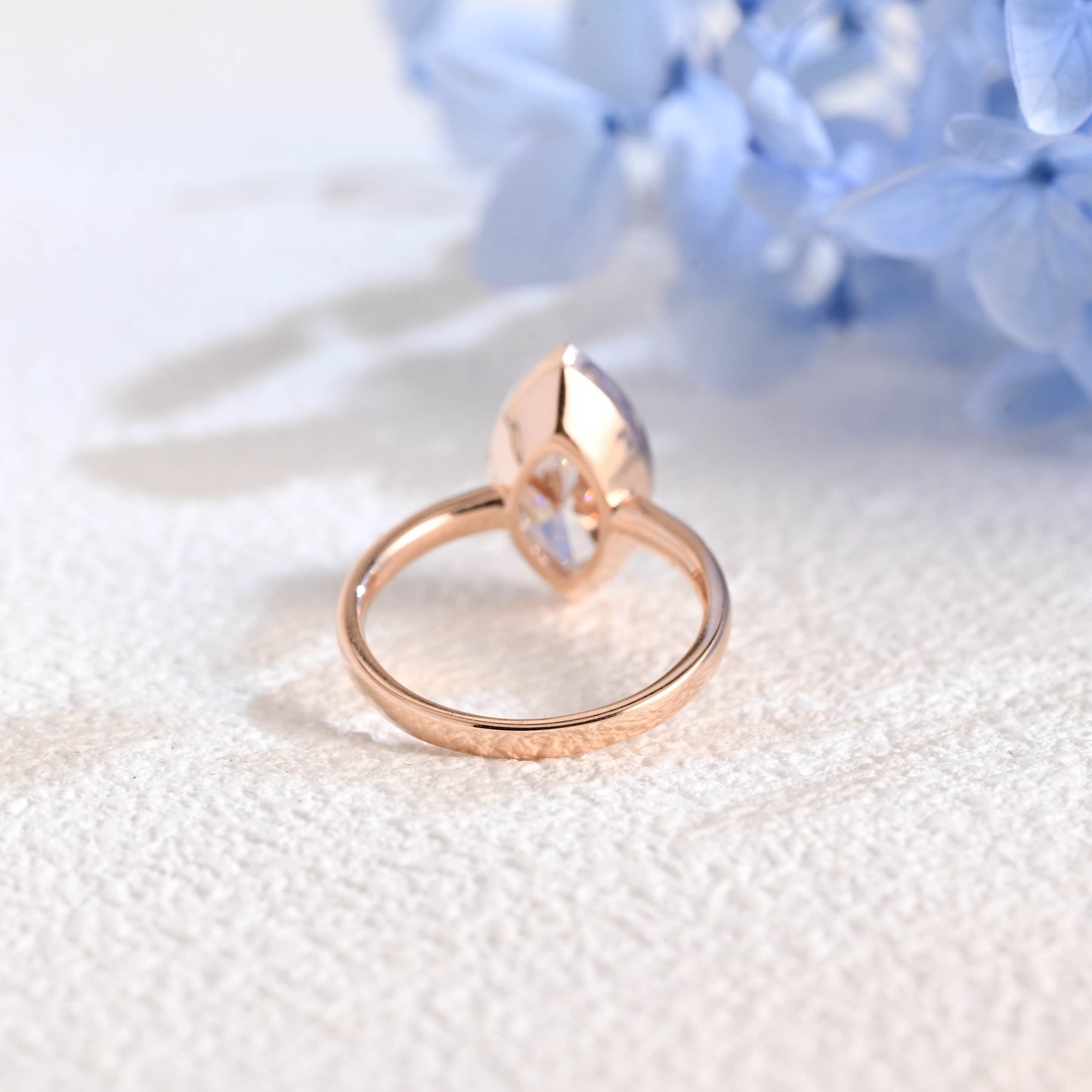 CausYou marquise cut diamond engagement ring Solid Gold Marquise Cut Lab Diamond Engagement Ring | D Color VS1 IGI Certified