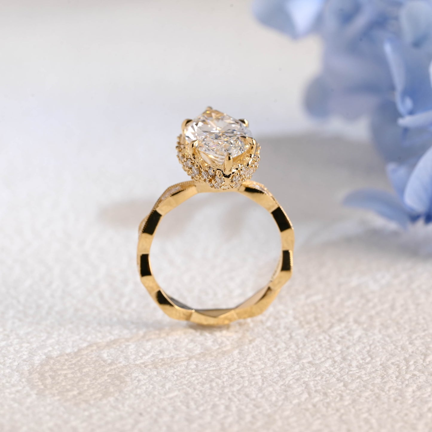 CausYou marquise cut diamond engagement ring Solid Gold Vintage Filigree Marquise Cut Lab Diamond Statement Engagement Ring | D Color VVS1 IGI Certified