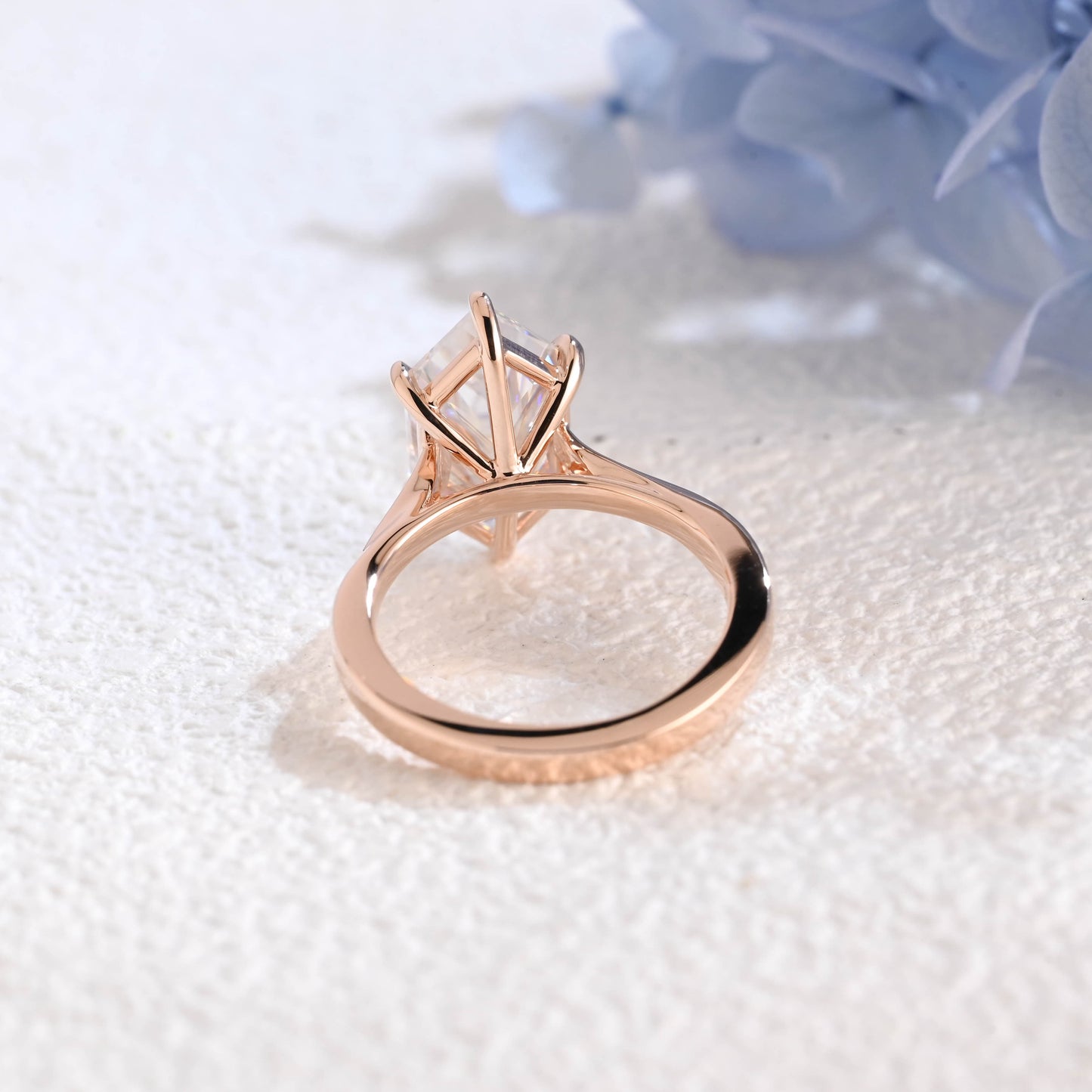 CausYou Marquise cut moissanite engagement ring Solid Gold Solitaire Dutch Marquise Cut Moissanite Engagement Ring