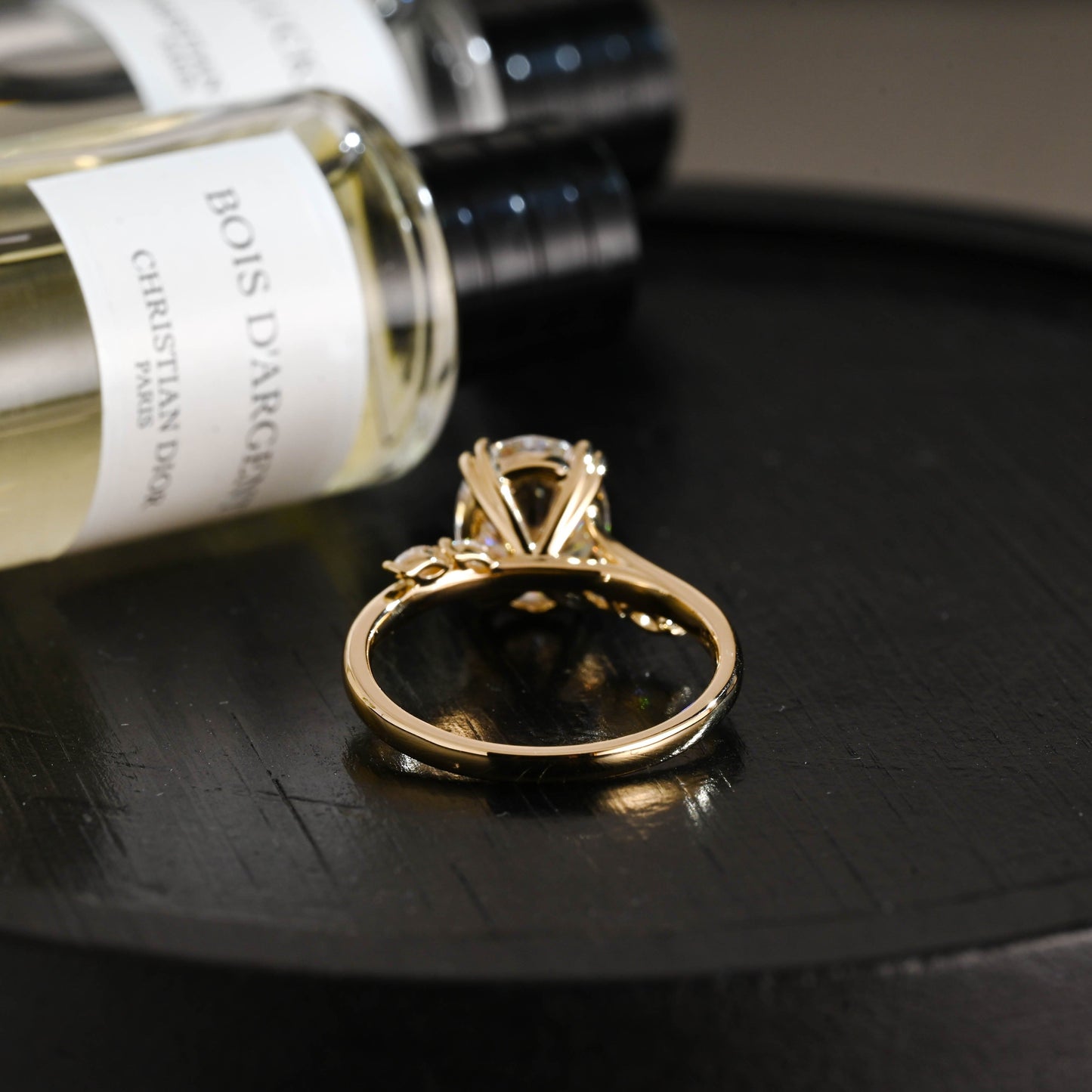 CausYou oval cut diamond engagement ring Solid Gold D/VS1 Bypass Oval Cut Lab Grown Diamond Engagement Ring