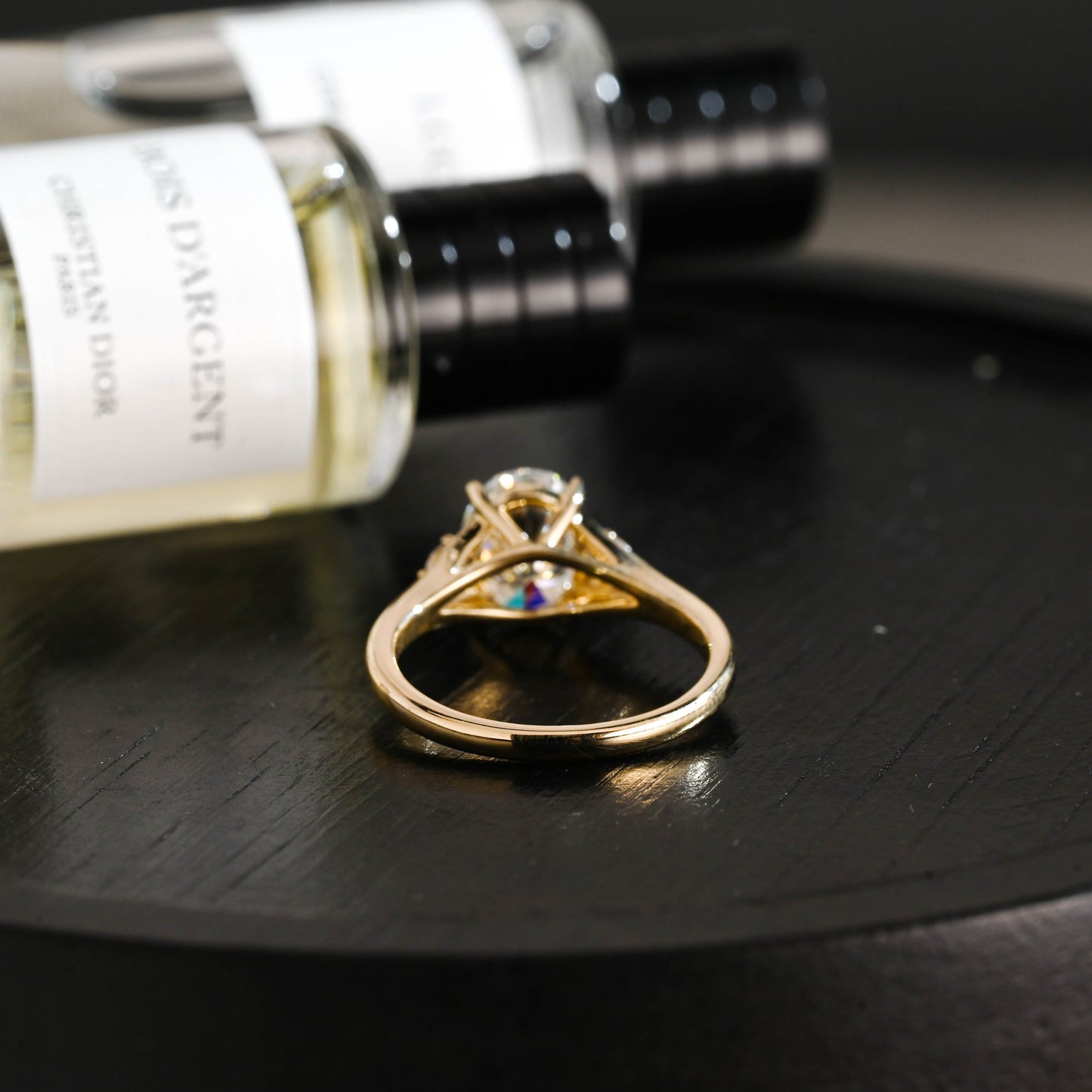 CausYou oval cut diamond engagement ring Solid Gold D/VS1 Oval Cut Lab Grown Diamond Engagement Ring