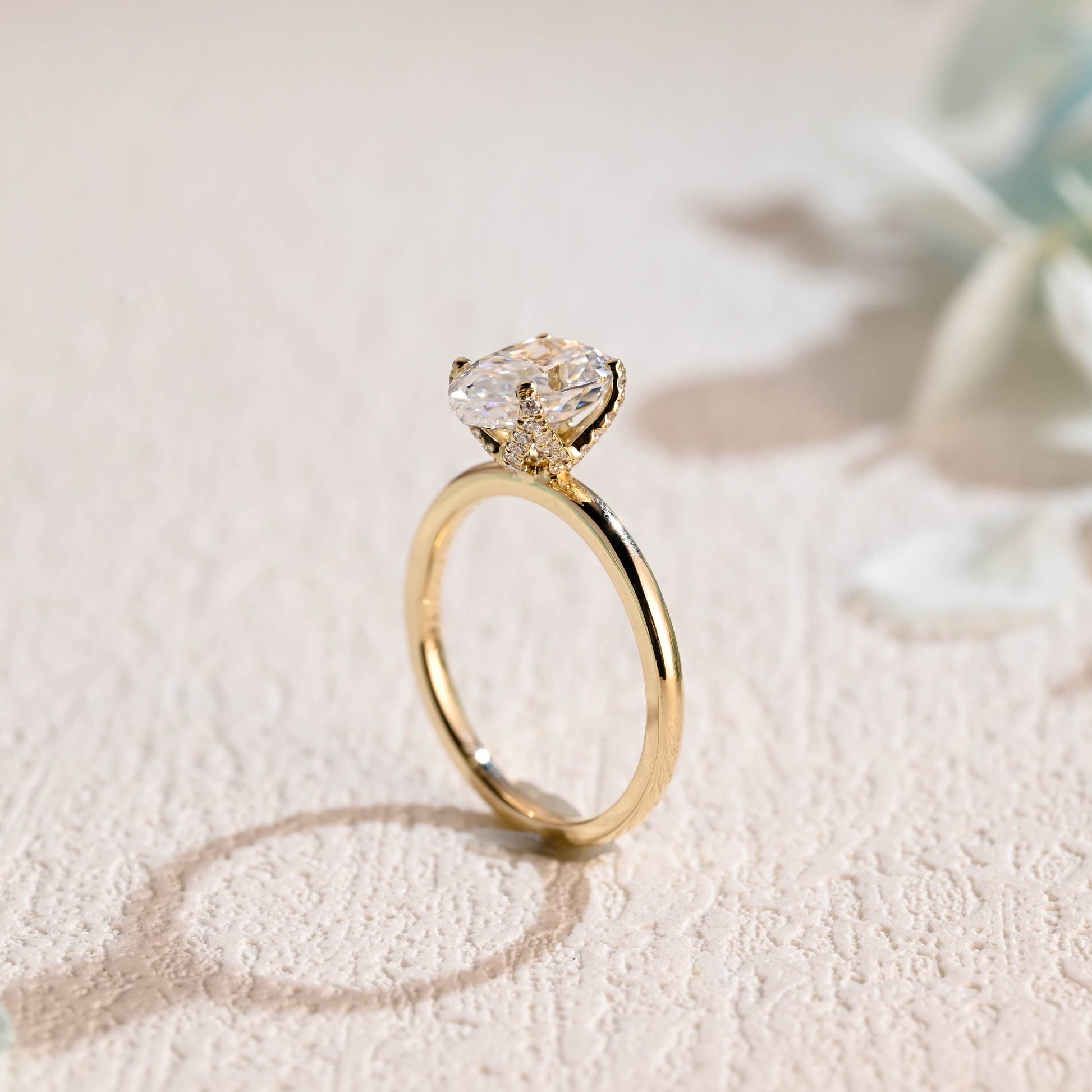 CausYou pear cut moissanite engagement ring Solid Gold Pear Cut Moissanite Engagement Ring, Solitaire Promise Ring, Proposal Ring, Gift for Women Wife