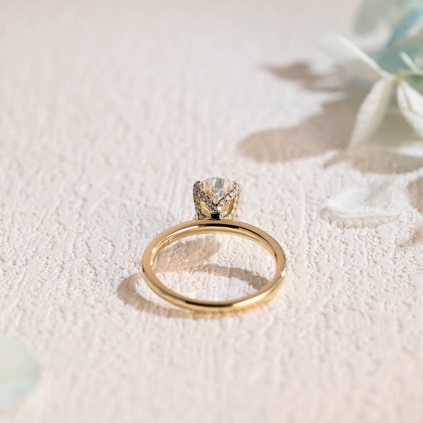 CausYou pear cut moissanite engagement ring Solid Gold Pear Cut Moissanite Engagement Ring, Solitaire Promise Ring, Proposal Ring, Gift for Women Wife