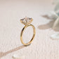 CausYou princess cut moissanite engagement ring Solid Gold Princess Cut Moissanite Engagement Ring, Hidden Halo Promise Ring, Bridal Ring, Git for Women, Wife