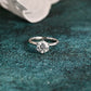 CausYou round cut diamond engagement ring Solid Gold D/VS1 Round Cut Lab Grown Diamond Engagement Ring, Solitaire Promise Ring, Proposal Ring