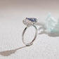 CausYou toi et moi engagement ring Solid Gold Toi Et Moi Ring, Marquise & Blue Moissanite Engagement Ring, Promise Ring