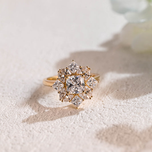 cushion-cut-moissanite-engagement-ring-wedding-ring-cluster-ring
