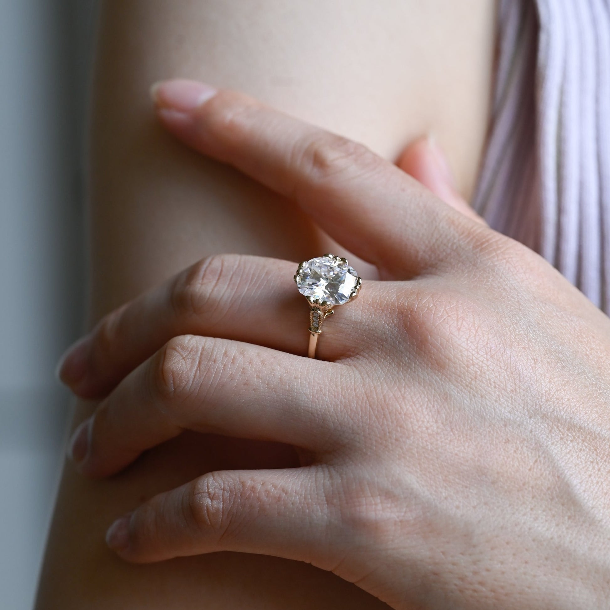 elongated-cushion-cut-moissanite-engagement-ring-wedding-ring