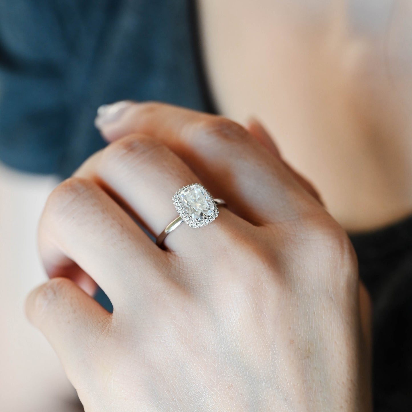 solid-gold-elongated-cushion-cut-moissanite-engagement-ring-halo-ring