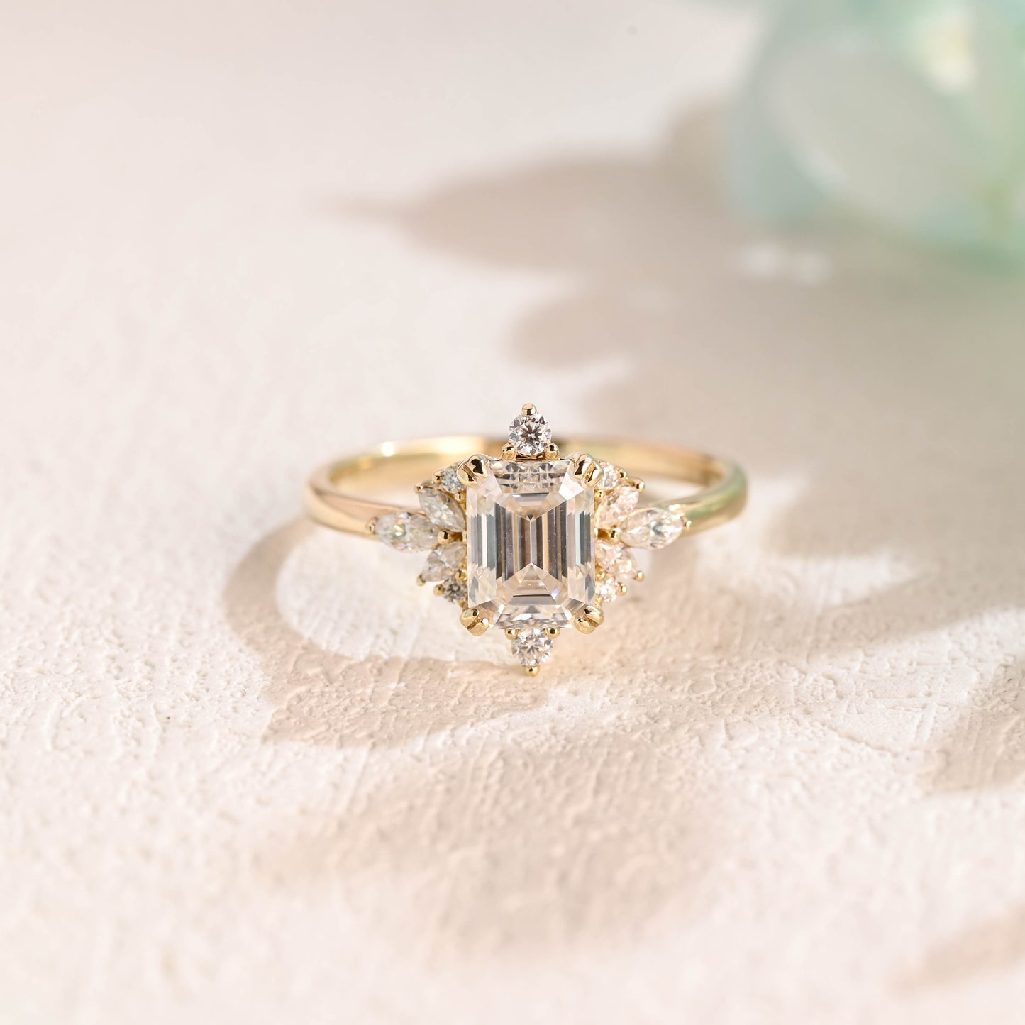 halo-emerald-cut-moissanite-enagegemnt-ring-wedding-ring-vtg-style-ring