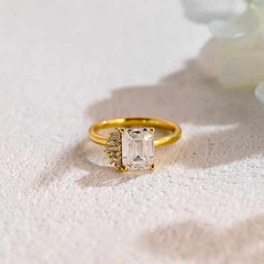 emerald-cut-moissanite-wedding-ring-unique-engagement-ring