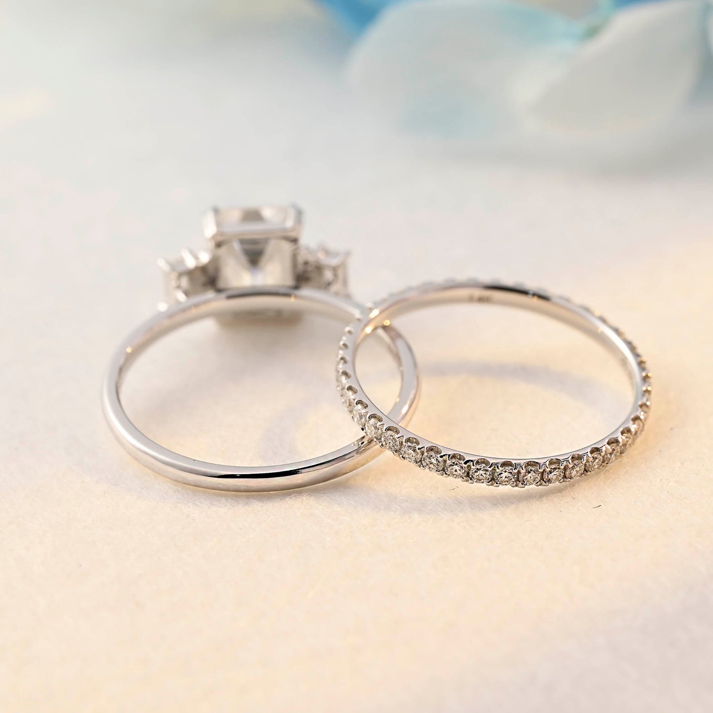 emerald-cut-moissanite-wedding-ring-set-engagement-ring-set-bridal-set