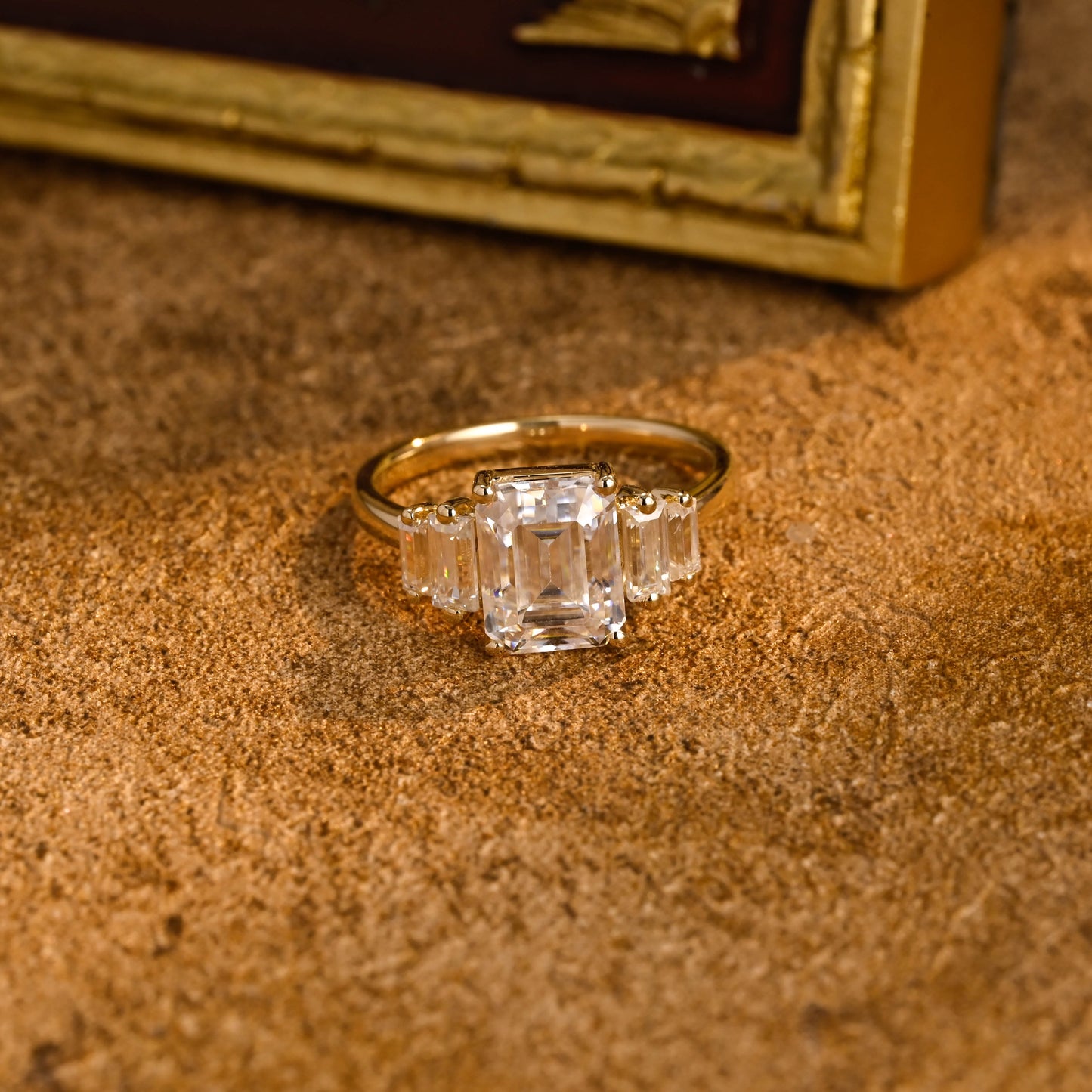 emerald-cut-lab-diamond-wedding-ring-three-stone-engagement-ring