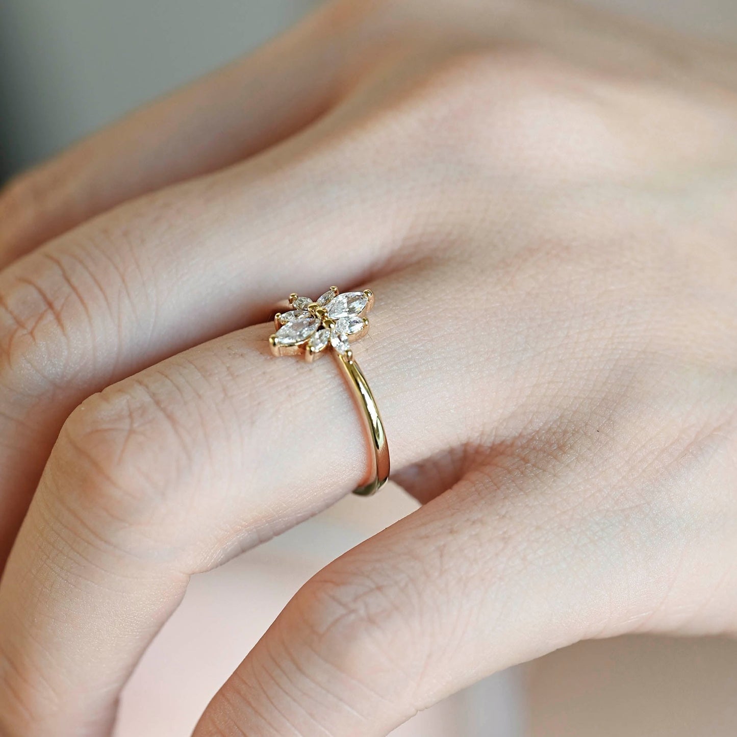 marquise-cluster-lab-grown-diamond-engagement-ring