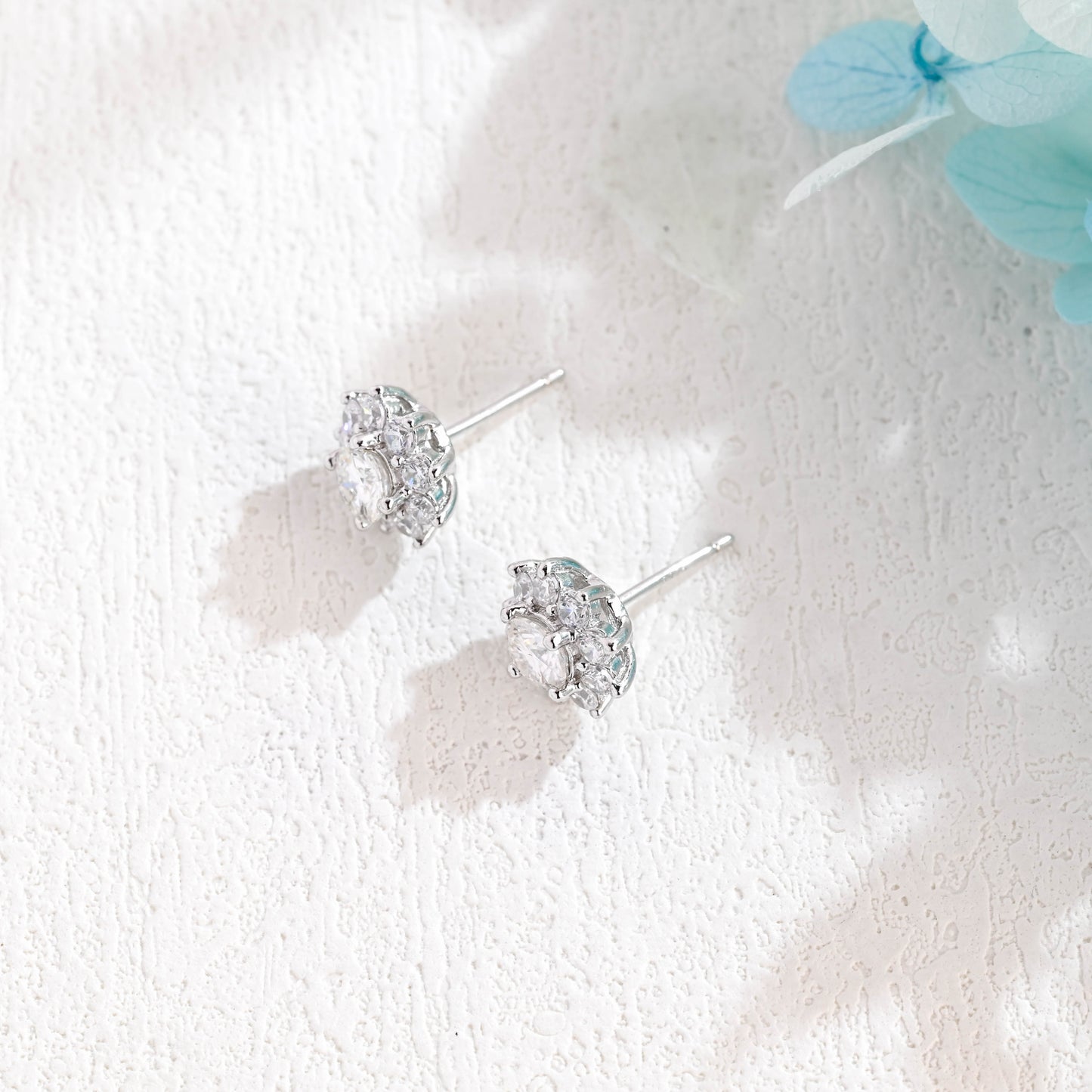 floral-insipired-moissanite-earring-studs-halo-studs