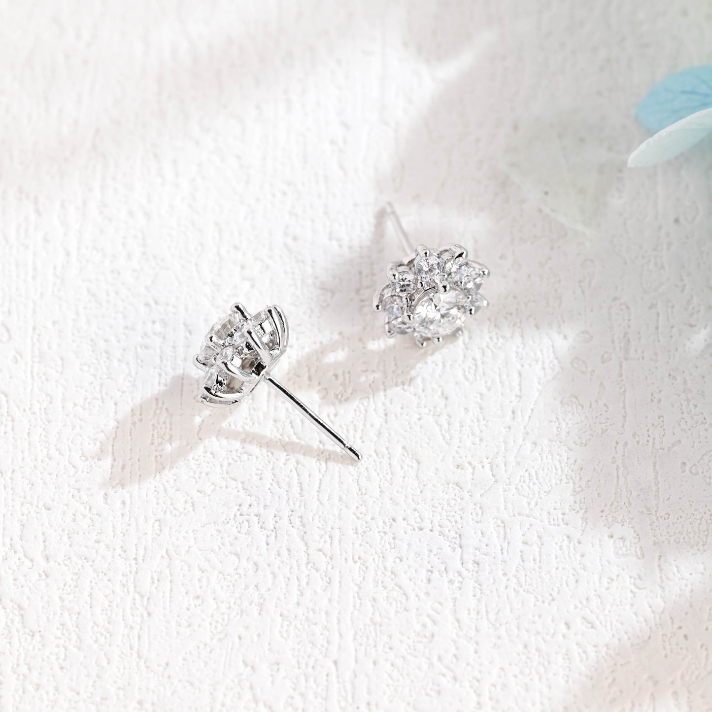 floral-insipired-moissanite-earring-studs-halo-studs