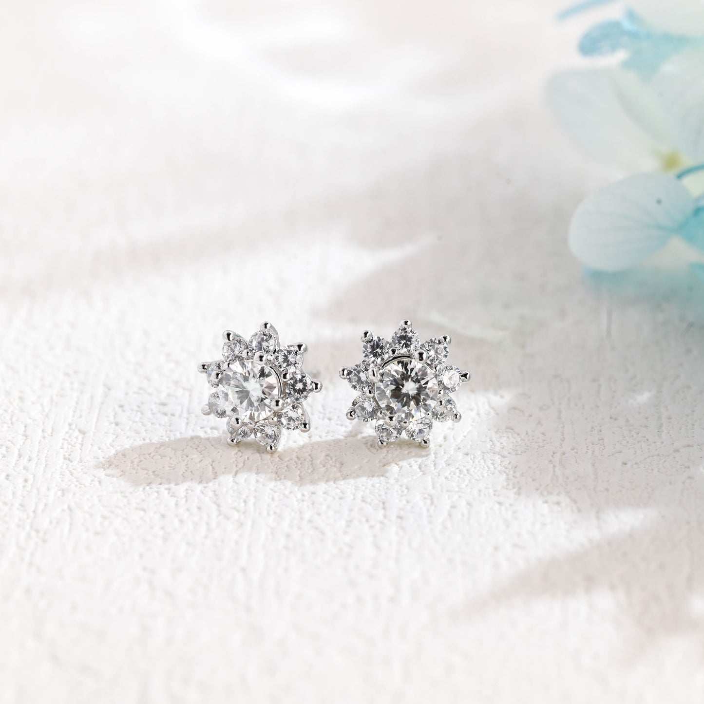 floral-insipired-moissanite-earring-studs-halo-studs