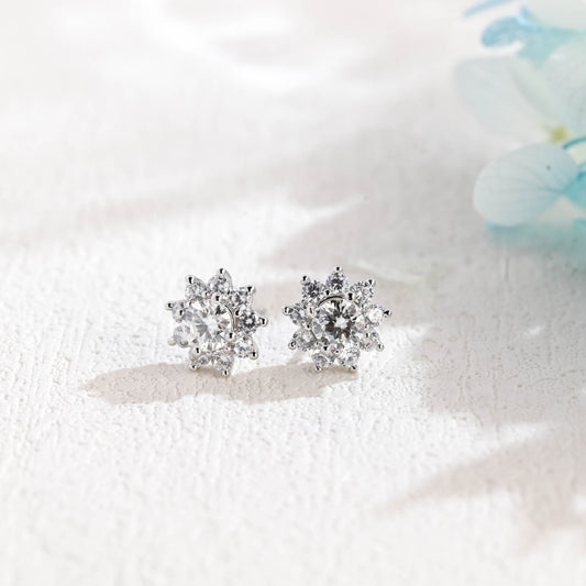 floral-insipired-moissanite-earring-studs-halo-studs