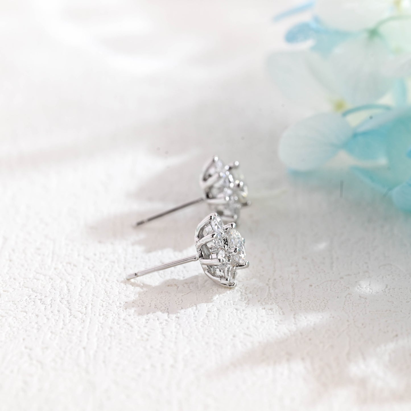 floral-insipired-moissanite-earring-studs-halo-studs