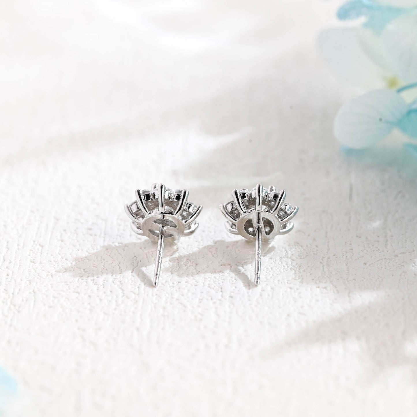 floral-insipired-moissanite-earring-studs-halo-studs