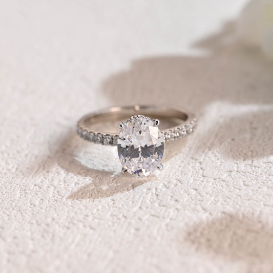 oval-cut-moissanite-engagement-ring-wedding-ring-half-pave-ring