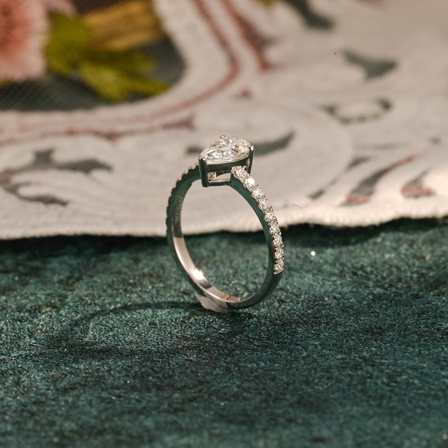 pear-cut-lab-grown-diamond-engagement-wedding-ring