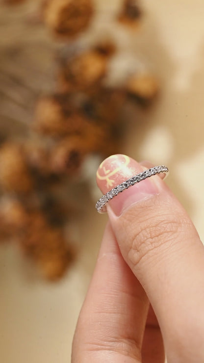 Solid Gold Round Cut Lab Diamond Wedding Ring