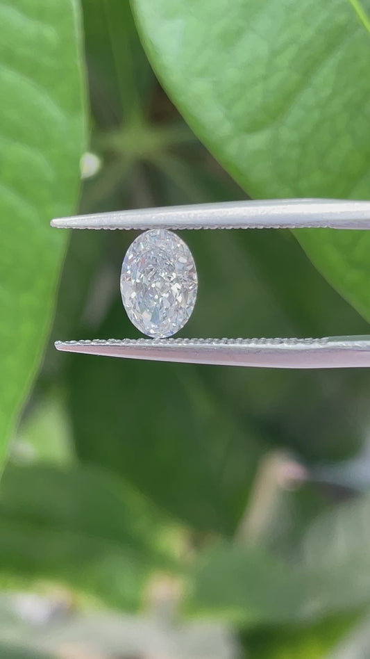 IGI Certificate Crushed Ice Oval Cut Lab Diamond, E Color VS1 Clarity Loose Stone Diamond for Jewelry Making