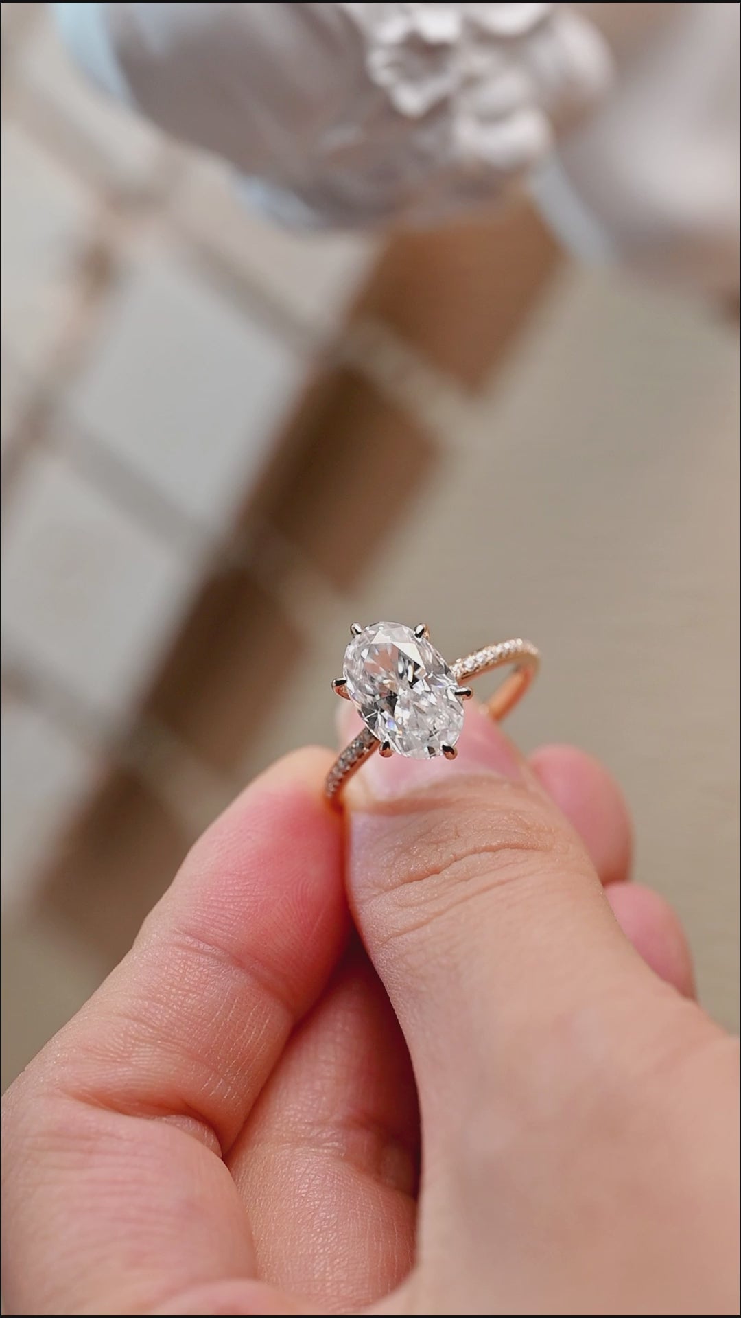 high-setting-oval-cut-moissanite-engagement-ring