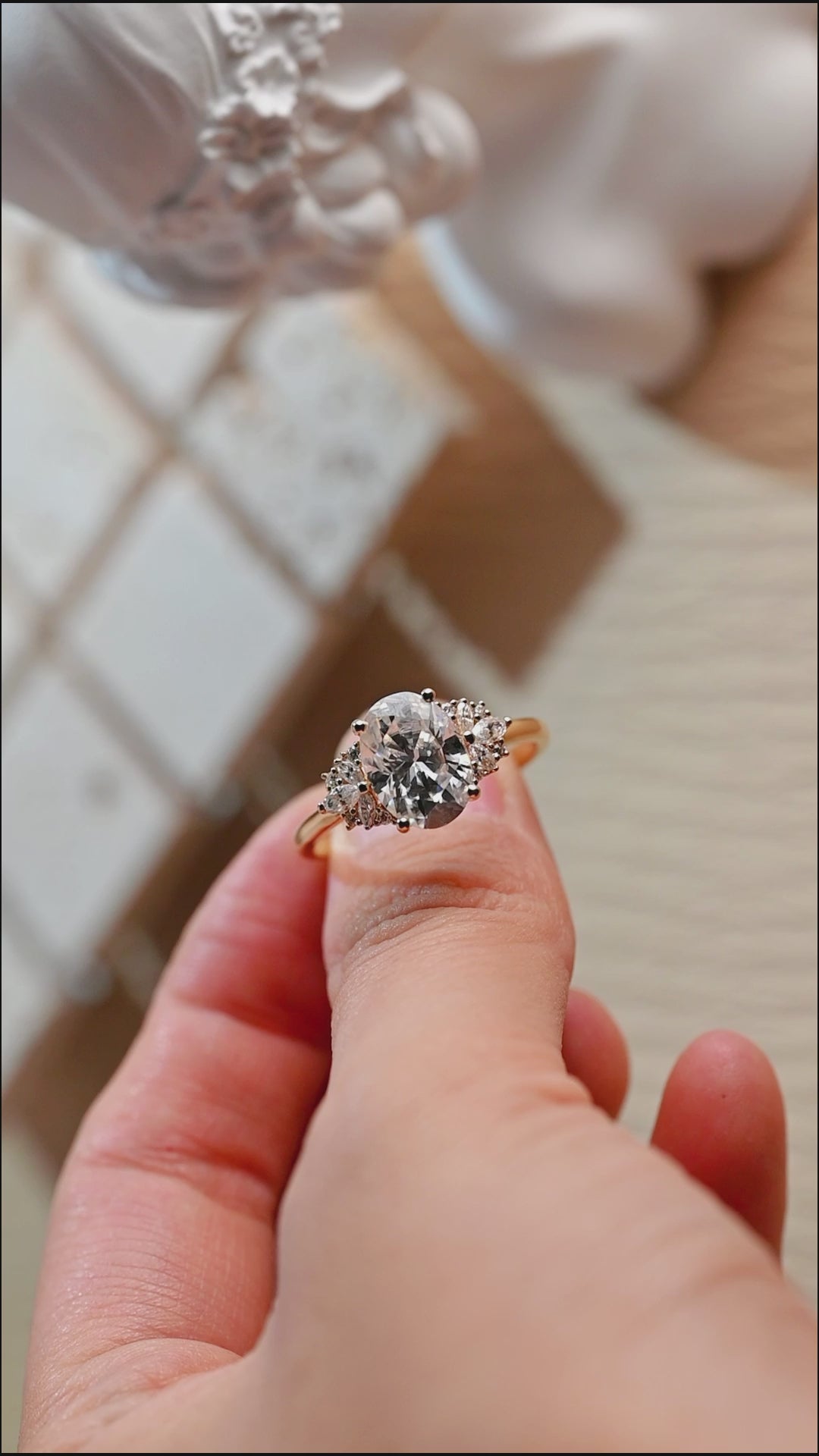 cluster-oval-moissanite-engagement-ring