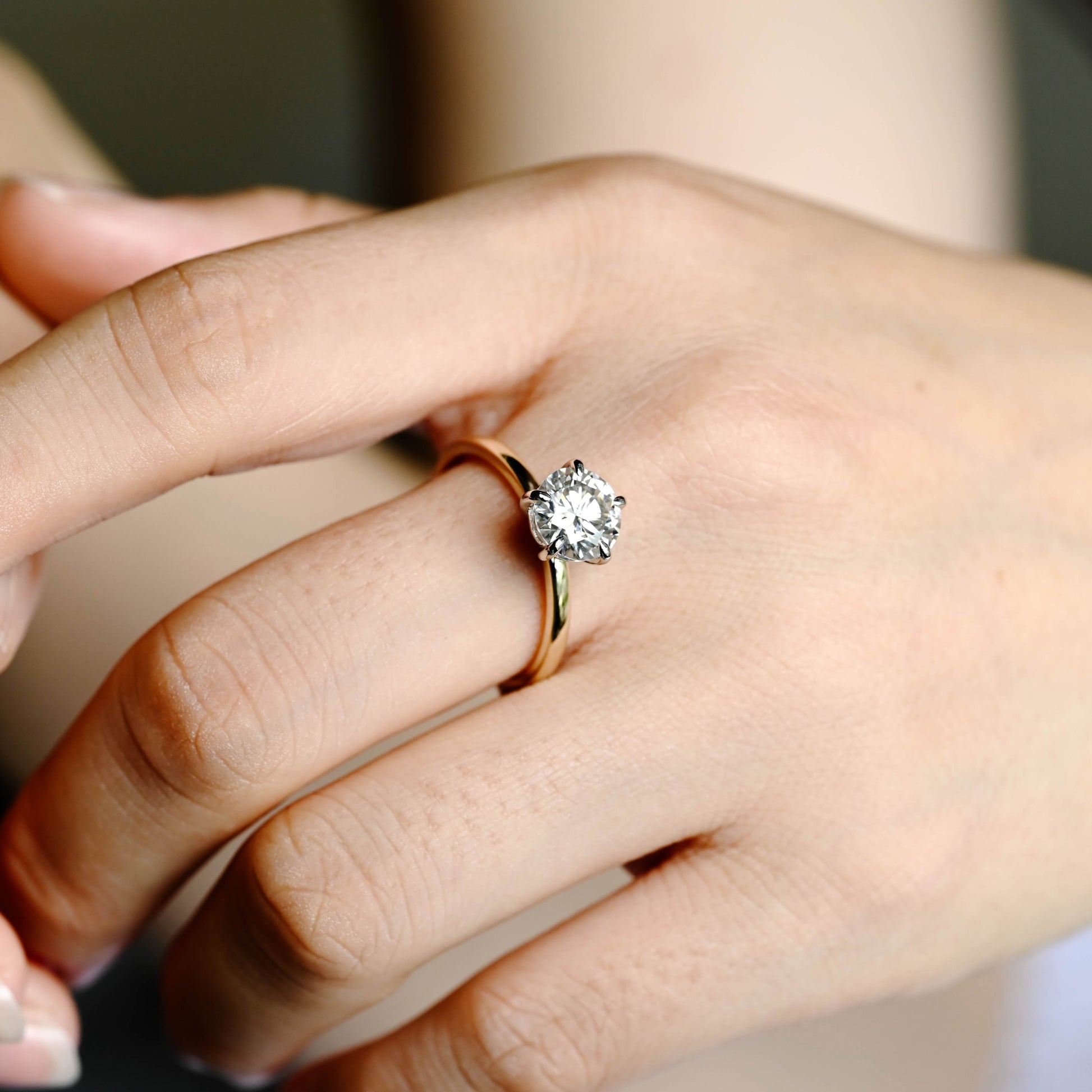 two-tone-round-cut-lab-grown-diamond-ring-engagement-wedding-ring