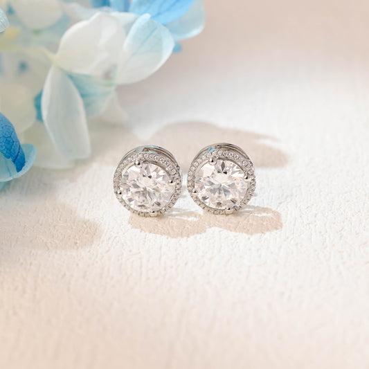 halo-round-cut-moissanite-earring-studs-earrings-wedding-studs