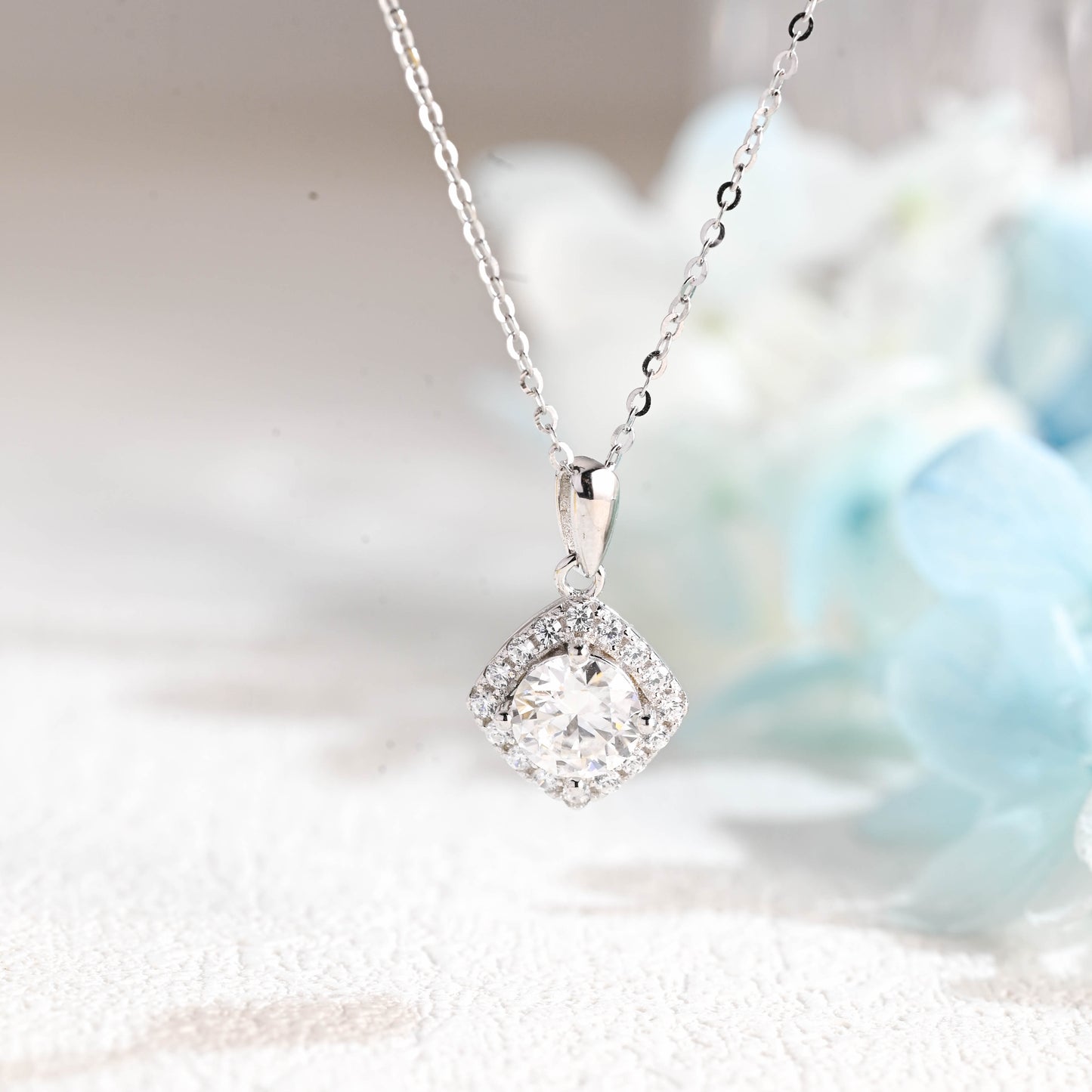 round-cut-moissanite-pendant-halo-cushion-shaped-necklace